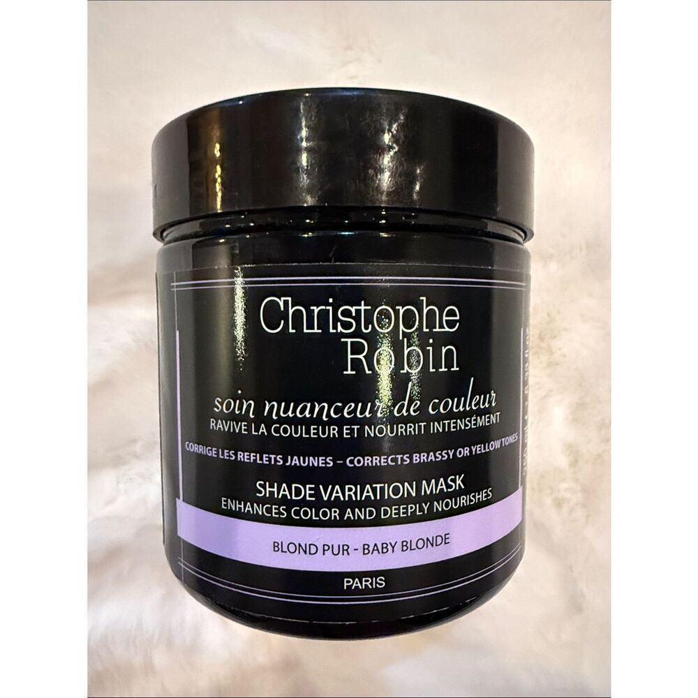Christophe Robin Baby Blonde Shade Variation Mask - Purple Hair Treatment